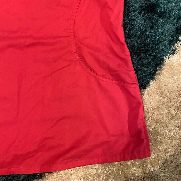 AUW | Hot Pink ACTIVE Women's Sporty Mesh Mock Wrap Scrub Top | Small - Picture 4 of 7